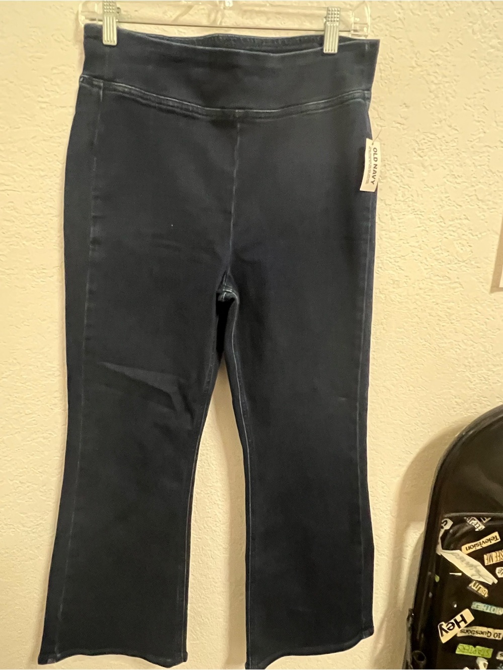 Old Navy Dark Navy Flare Wide-Leg Jeans